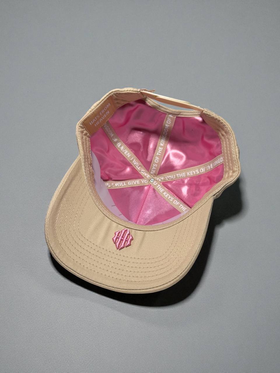 H BEIGE &PINK HEAVEN HAT
